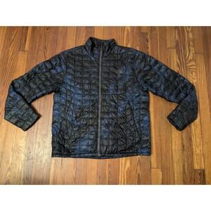 North Face Thermoball Blue/Black Mens Large Down Jacket